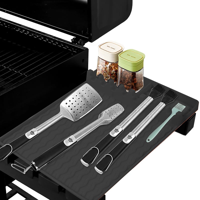 🍖Silicone BBQ Side Shelf Mat — Keep Tools Clean & Close