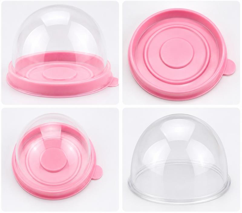 100 Pack Mini Dessert Containers with Dome Lids