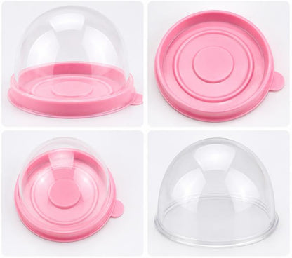 100 Pack Mini Dessert Containers with Dome Lids
