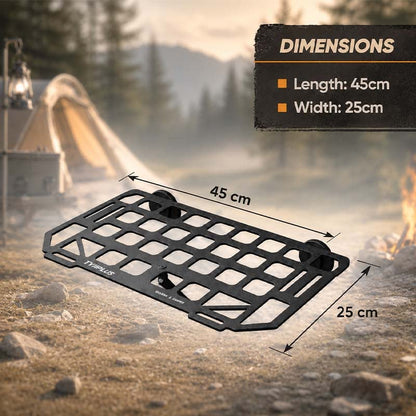 Rugged Magnetic Vehicle Table | Portable Camping Table with Mesh Surface