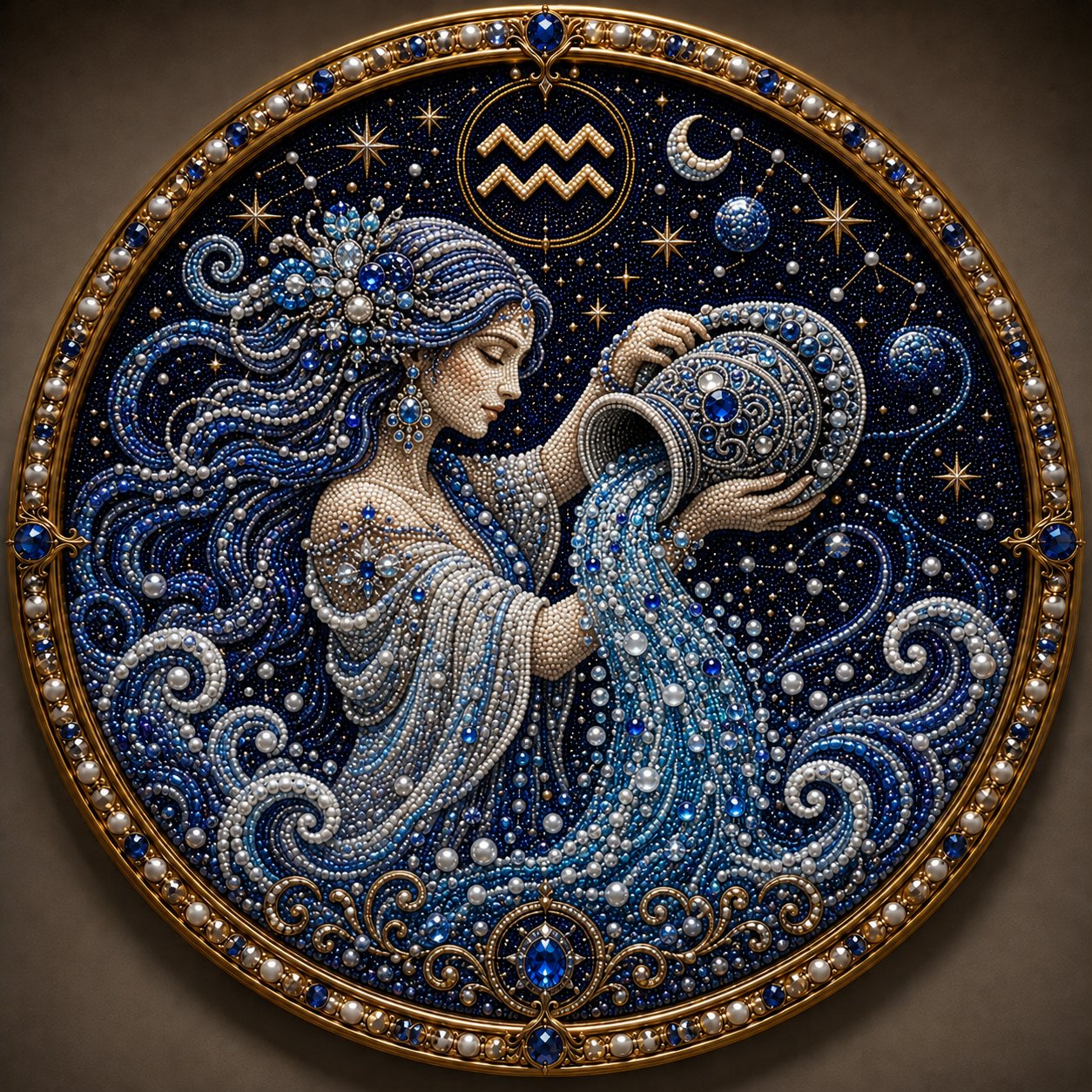 🔥 Only a few sets left!💎 12 Zodiac Signs Pearl Art Kit