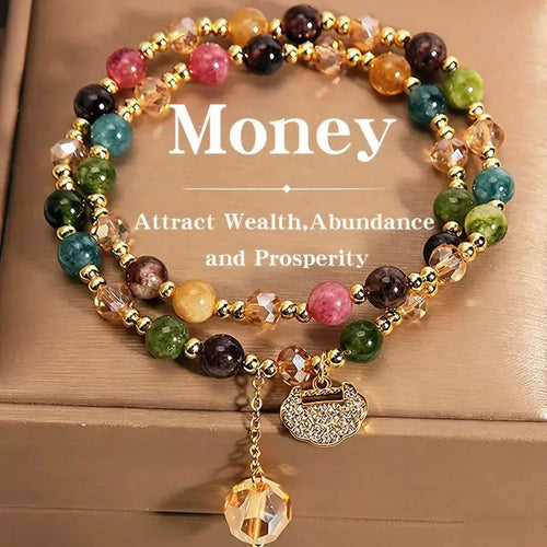 🏆Top Rated 4.9★｜5,000+ Happy Wearers｜Double-Strand Stacked Crystal Bracelet