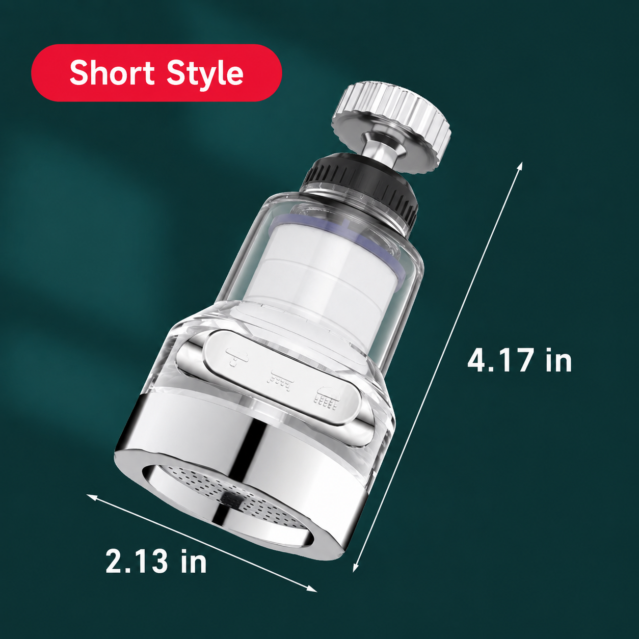 🚰360° Rotating Faucet Filter Attachment — 6-Layer Purification & 3 Water Flow Modes