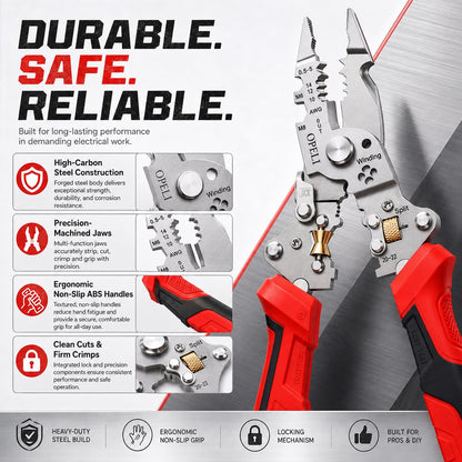⚡ 16-in-1 Electrical Pliers with Voltage Tester