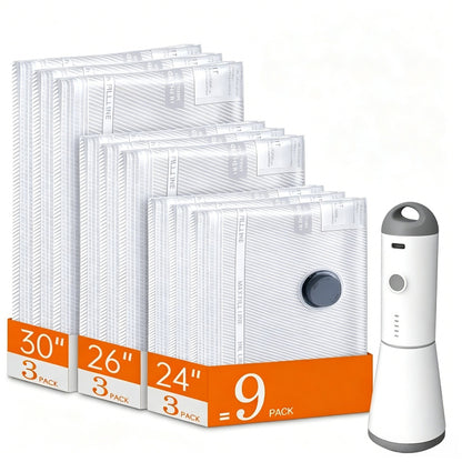 ✈️ Pack More, Travel Smarter | Cordless Vacuum Bag Set
