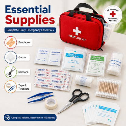 Home&Outdoor160 Piece First Aid Kit