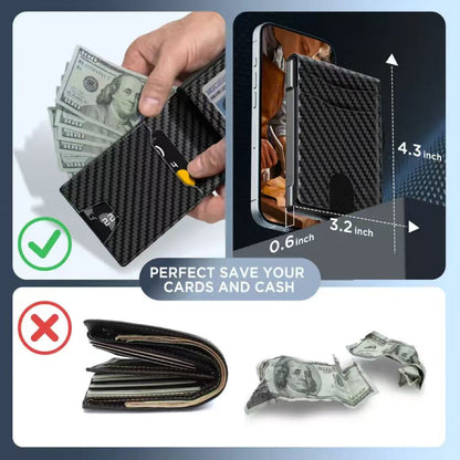 🎁Father's Day gift🎁Wallet for Men - Pop Up Case, Cash Slot, and Credit Card Slot