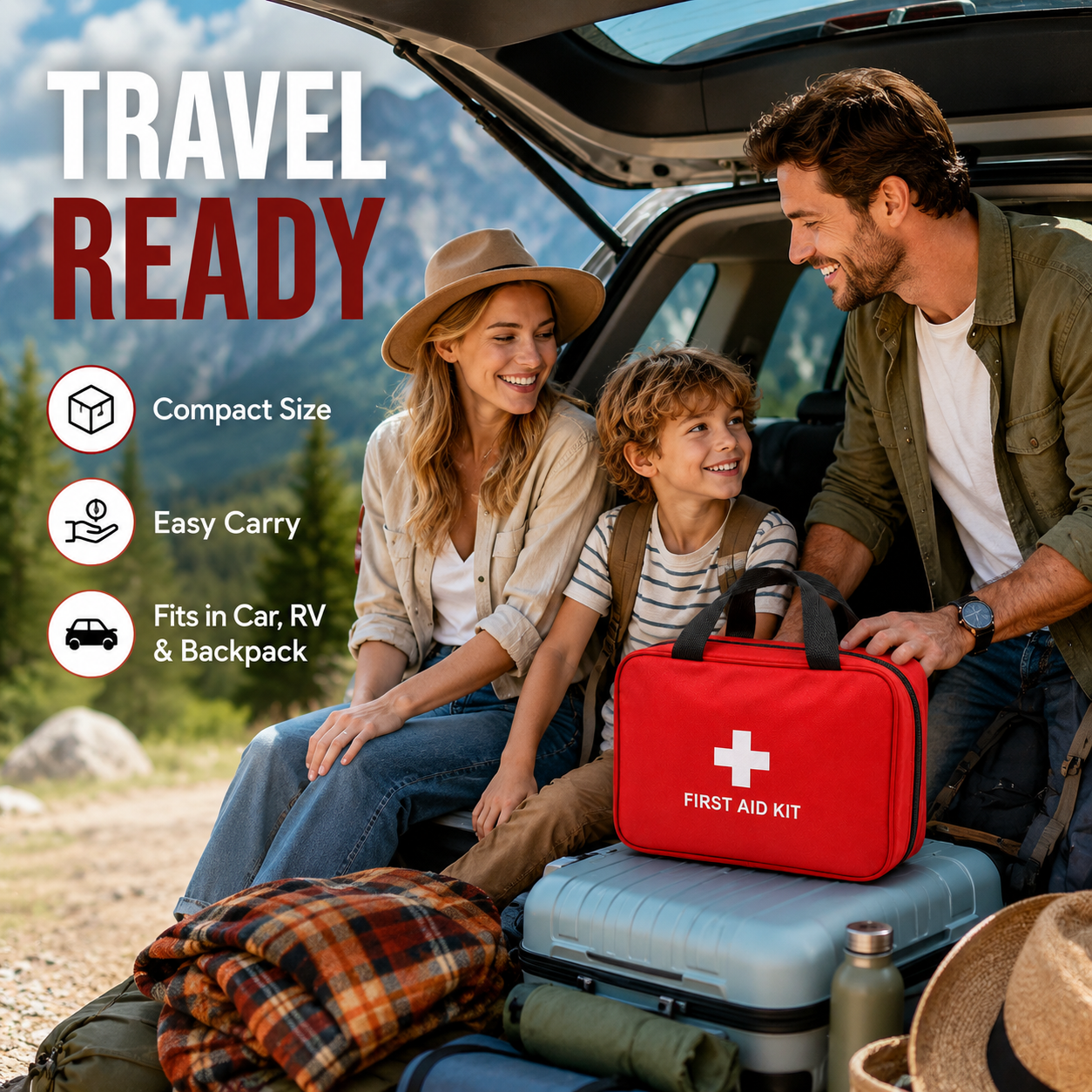 Home&Outdoor160 Piece First Aid Kit
