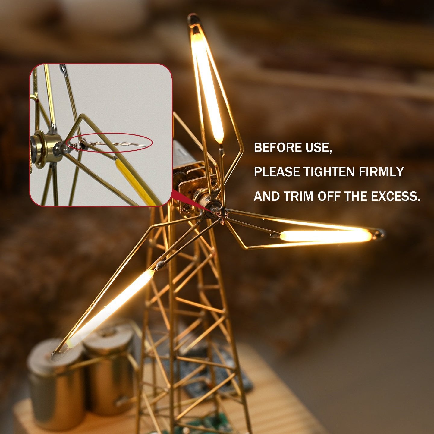 🏆Hot Sale 💡DIY Industrial Retro Windmill Lamp | Hand-Craft Your Own Warm Ambience