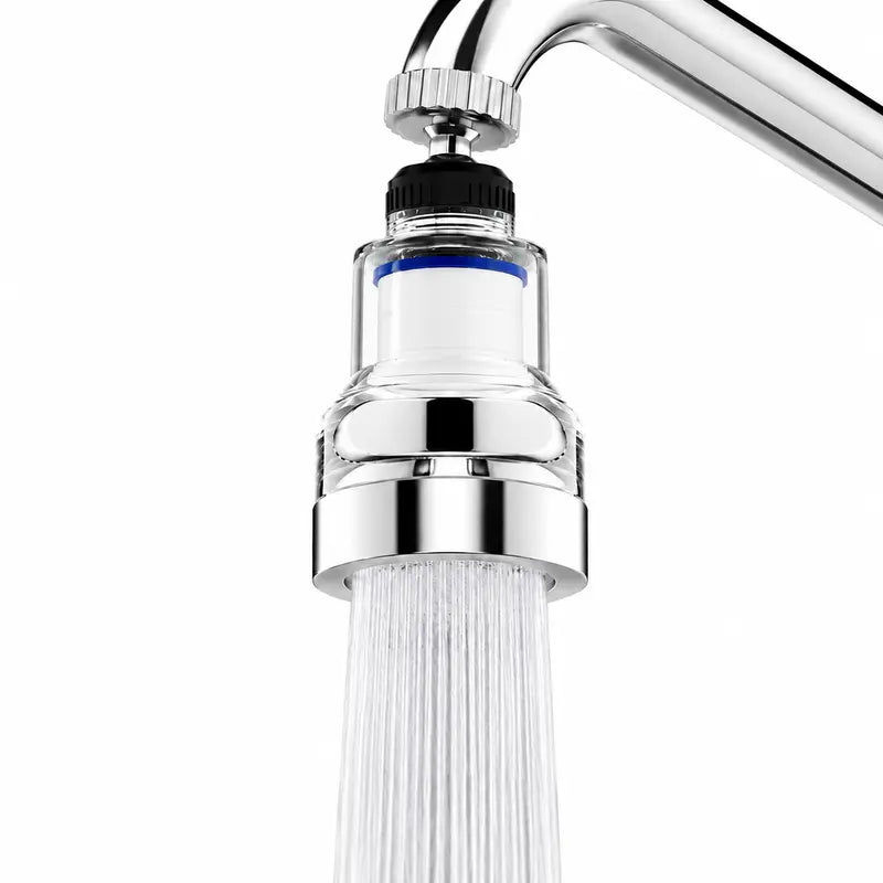 🚰360° Rotating Faucet Filter Attachment — 6-Layer Purification & 3 Water Flow Modes