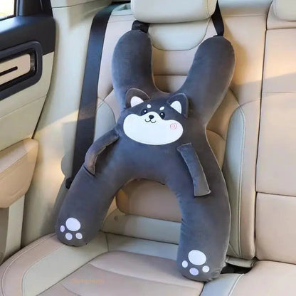 🐷 Cozy Car Neck Pillow for Kids 💖