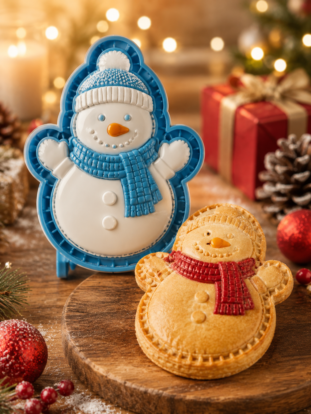 🎄 9-Design Christmas Mini Pie Mold Collection 🥧✨