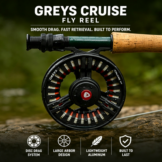 🎣 ProCast™ Large Arbor Fly Reel ⚡Ultra-Smooth Disc Drag • Fast Line Retrieval