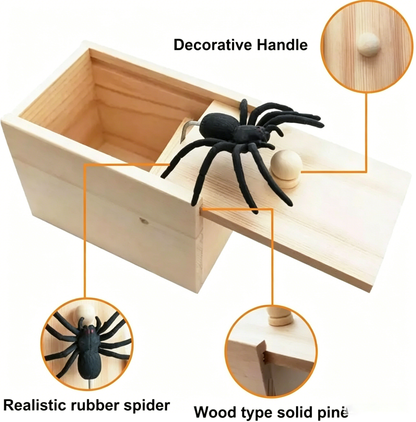 ⚡Hot Sales 49% OFF🔥Wooden Spider Gag Box