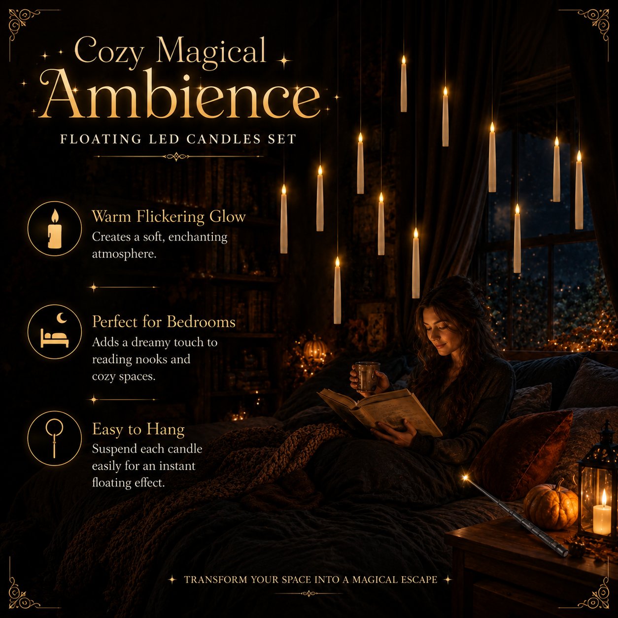 ✨ Floating Candles That Light Up Like Magic 🪄