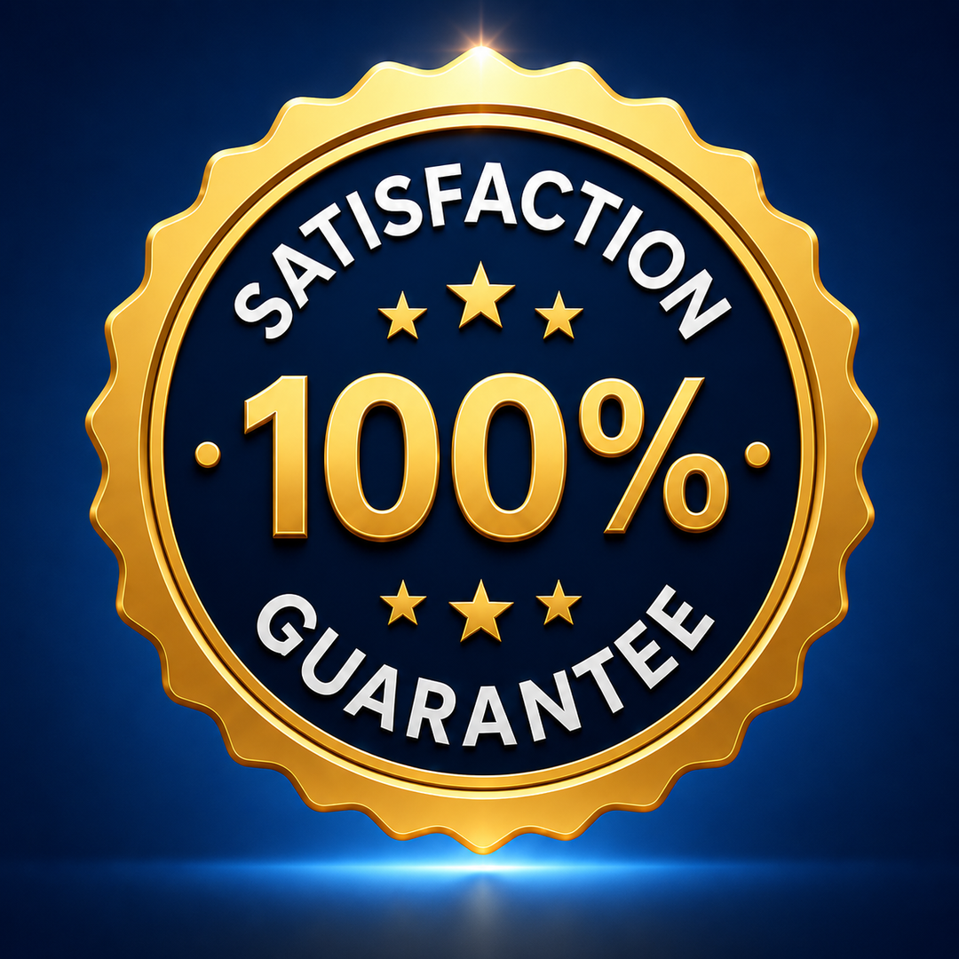 Customer satisfaction guarantee badge