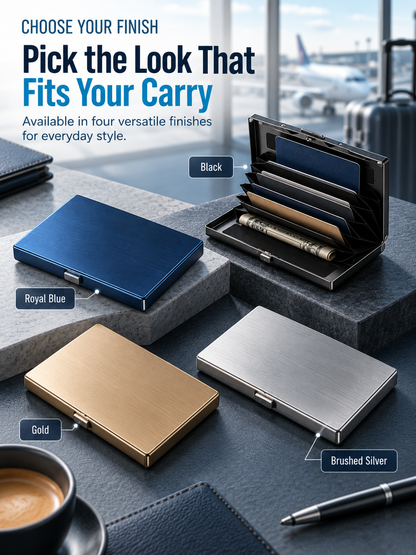 🔥EDC Trend 💳 Hot Sale RFID Blocking Metal Card Holder