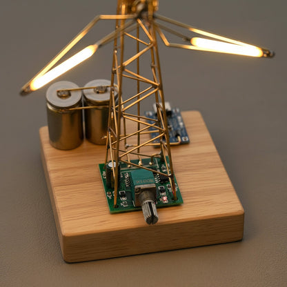 🏆Hot Sale 💡DIY Industrial Retro Windmill Lamp | Hand-Craft Your Own Warm Ambience