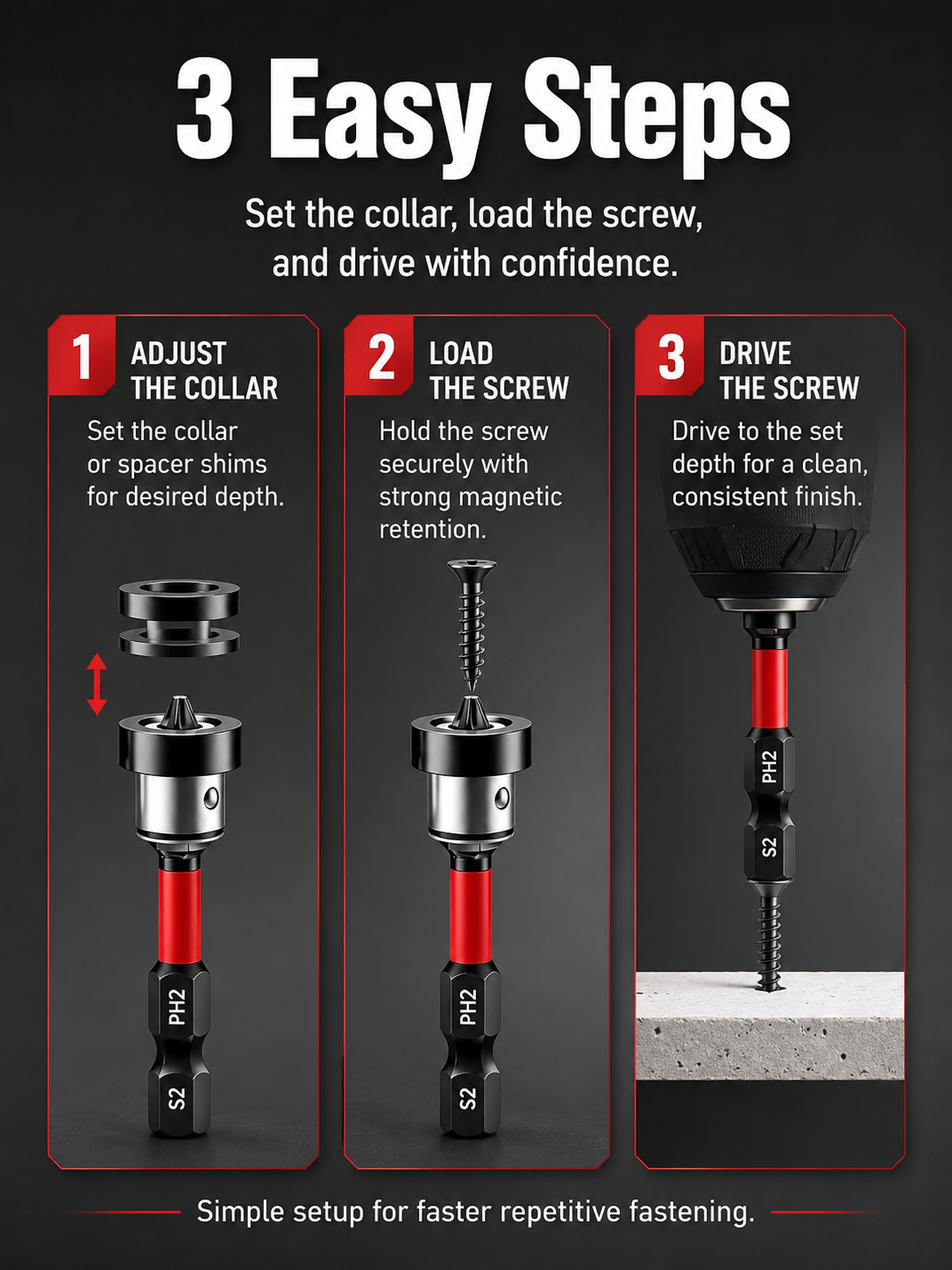 🛠️Hot-selling tool | Over 1,000 units sold daily | Drywall screwdriver bit
