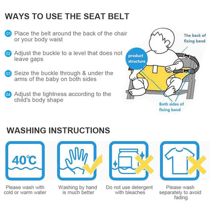 🔥Harness Seat for High Chair Baby Feeding Safety Seat with Strap