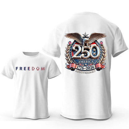 Freedom Patriotic T-Shirt – Classic American Flag Cotton Tee for Men & Women