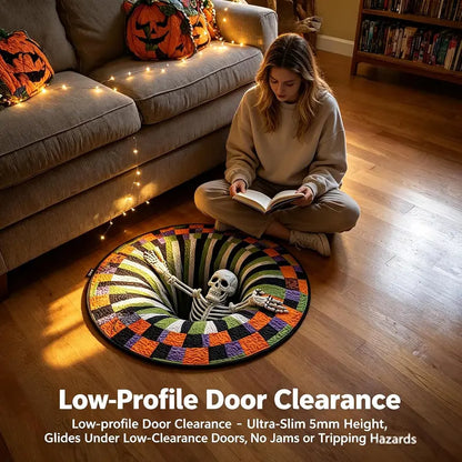 🔥 Last Day 30% OFF — 3D Skeleton Vortex Halloween Rug