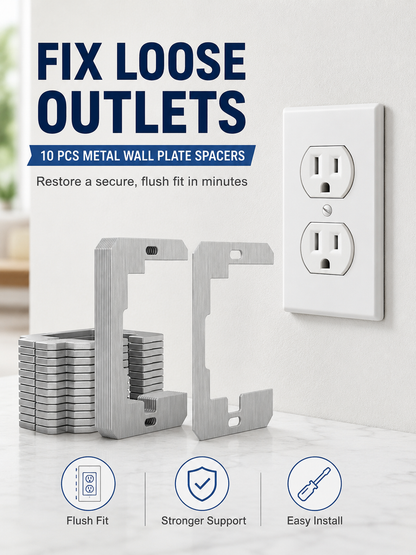 🛠 Outlet Repair Spacers – Easy Fix for Loose, Crooked & Recessed Outlets