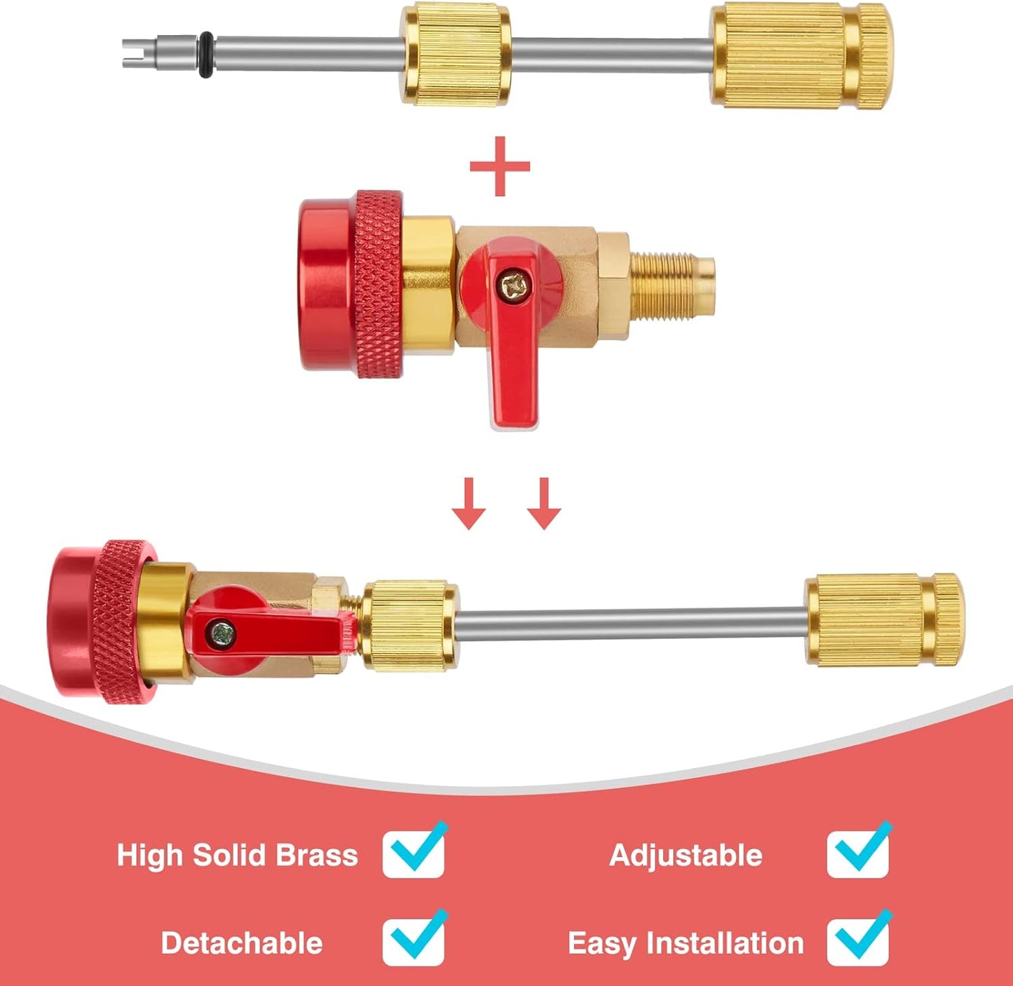 Valve Core Quick Remover Installer Tool Set