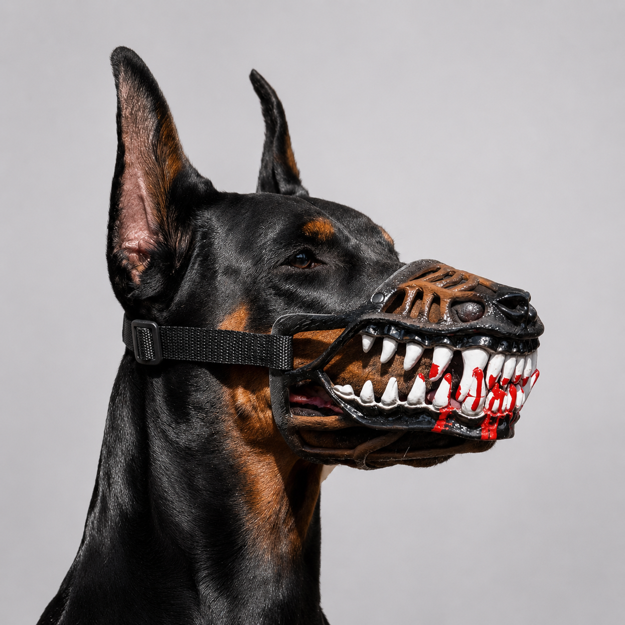 Dinosaur Jaw Dog Muzzle | Halloween Pet Costume