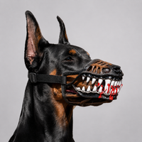 Dog muzzle with bloodstains