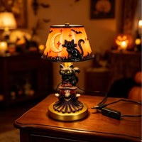 Witch Black Cat Lamp