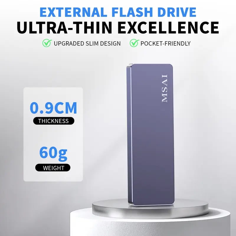 💾 Multi-Interface USB 3.0 Flash Drive: High-Speed External Storage for iPhone, Android, PC & Mac – Foldable, Plug-and-Play File Transfer ⚡