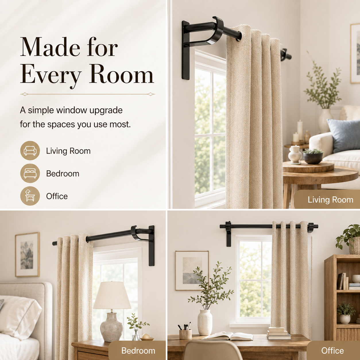 ⚡️Hot Selling🛠️ Universal Curtain Rod Hooks1
