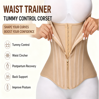 🔥✨ Snatch Your Waist Instantly — Waist Trainer Corset Shapewear 💃