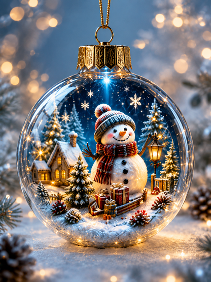 ✨ Magical Illuminated 3D Christmas Baubles – Bring Your Tree to Life!