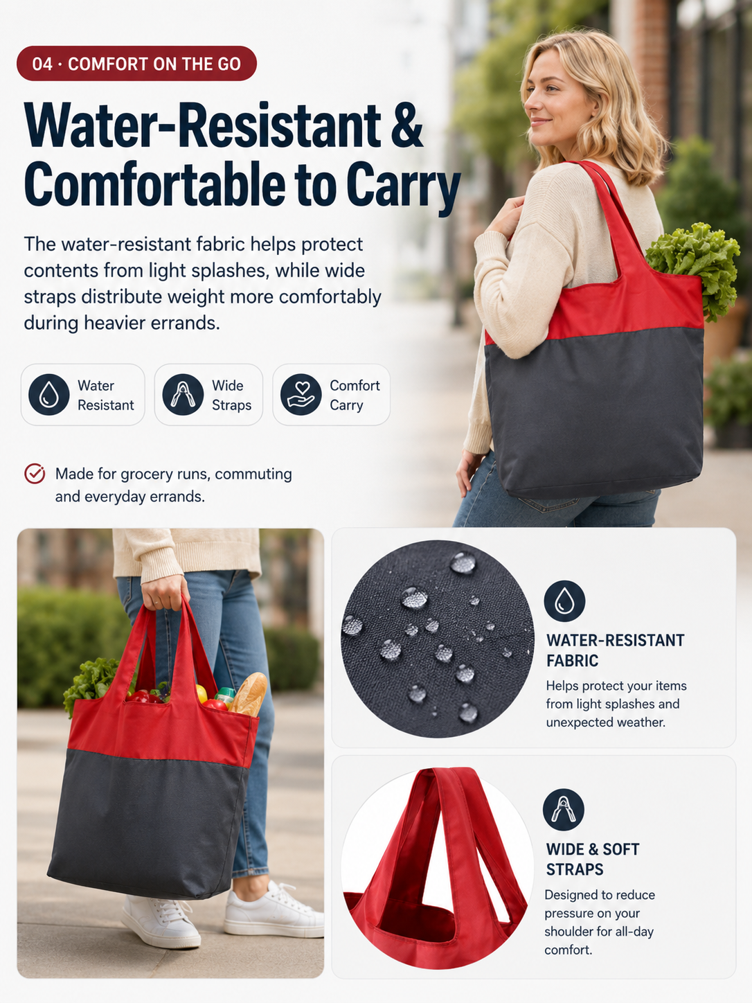 Eco-Friendly Foldable Large Capacity Shopping Bag
