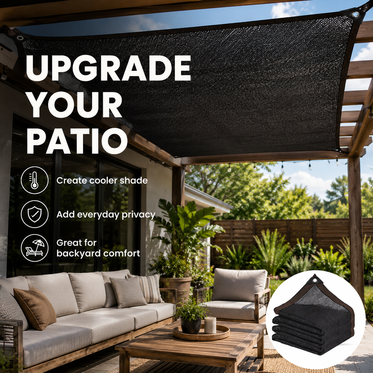 ☀️ Stay Cool Anywhere – 10x13 FT Sun Shade Net 🌿