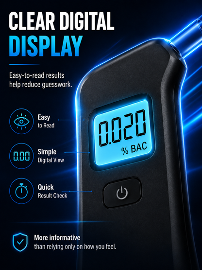 🍷🚫Portable breath alcohol tester