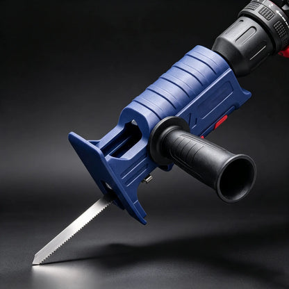 Drill to Reciprocating Saw Adapter, Electric Drill Conversion Attachment with 5 Saw Blades