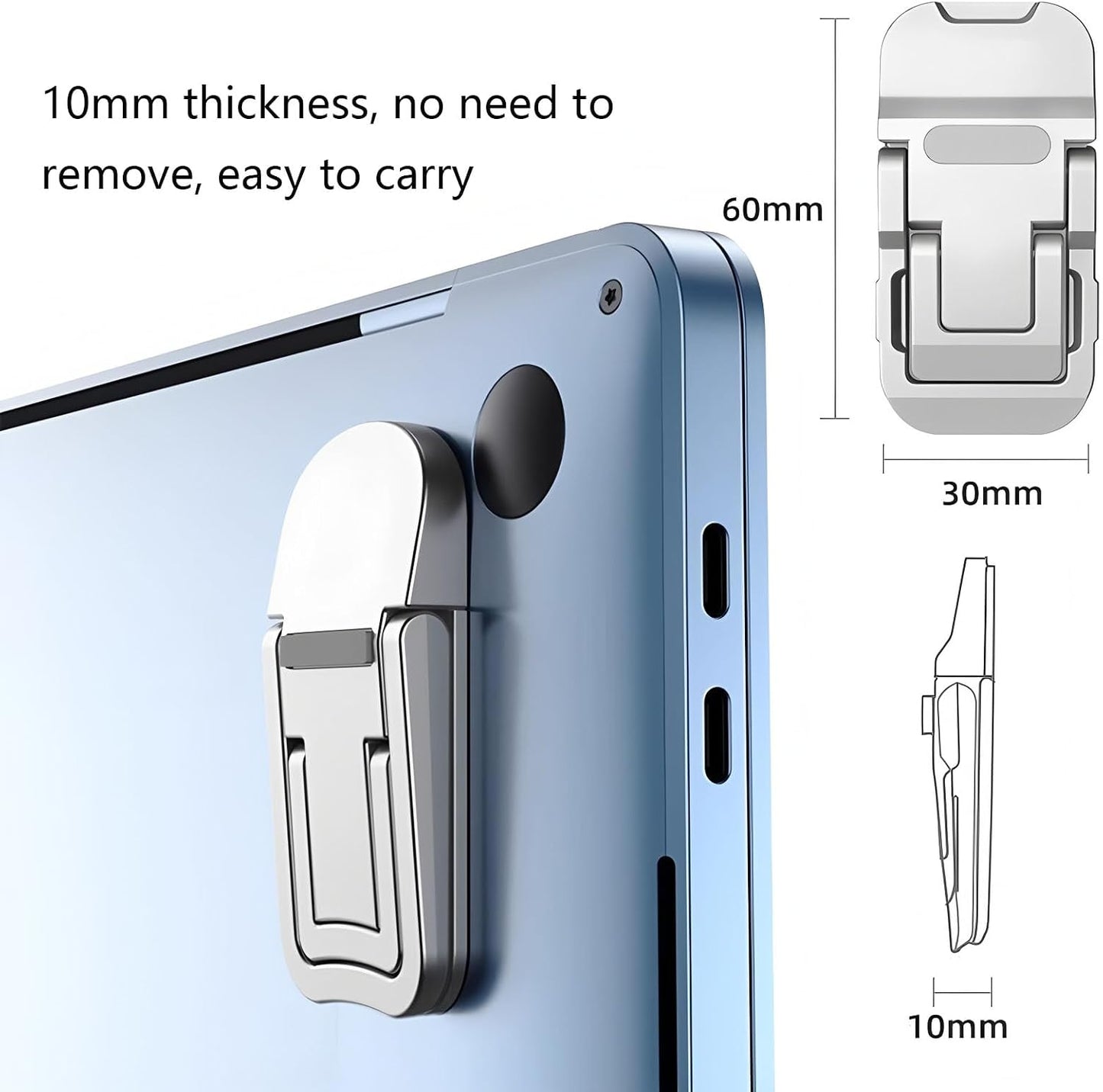 2 Pcs Zinc Alloy Foldable Laptop Stand