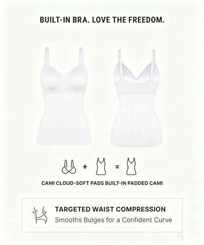 Women's Built-in-Bra Sleeveless Bodysuit