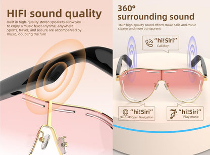 🕶️ Smart Bluetooth Sunglasses – Music & Style 🎵