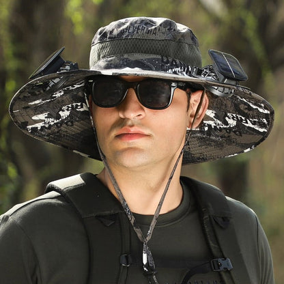 🔥Summer Hot Sale 49% OFF⚡2026 New Ultralight Solar Fan Sun Hat🎁Lighter Than a Baseball!⚾(Only 11oz)