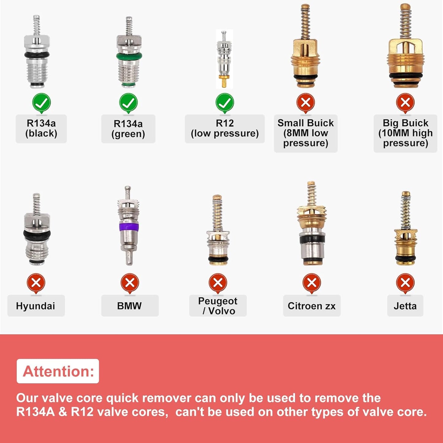 Valve Core Quick Remover Installer Tool Set