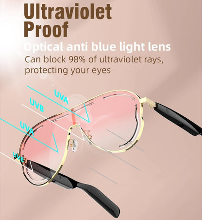 🕶️ Smart Bluetooth Sunglasses – Music & Style 🎵
