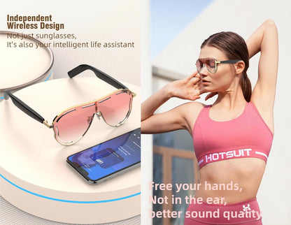 🕶️ Smart Bluetooth Sunglasses – Music & Style 🎵