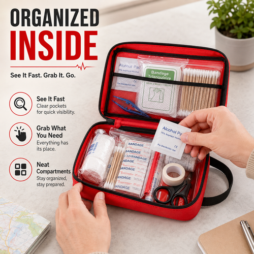 Home&Outdoor160 Piece First Aid Kit