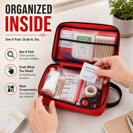 Home&Outdoor160 Piece First Aid Kit