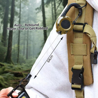 🔥[Buy 1 Get 1 Free]3 In 1 new multifunctional Retractable Pull Reel Carabiner Keychain