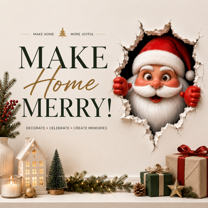😍Santa Claus Wall Sticker